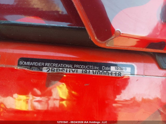 12701841 :رقم المزاد ، 2BPSUYLJ8LV000118 vin ، 2020 Skidoo Backcountry X-rs 850 Rer مزاد بيع