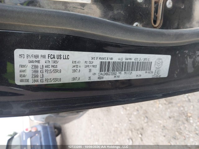 12723285 :رقم المزاد ، 1C4NJDAB6GD722652 vin ، 2016 Jeep Compass Sport/north مزاد بيع