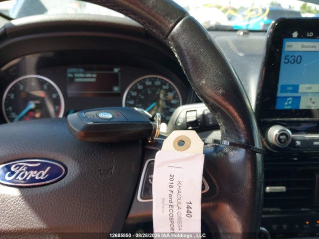 Продаж на аукціоні авто 2018 Ford Ecosport Titanium, vin: MAJ6P1WL6JC179339, номер лоту: 12685850