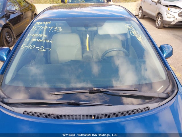 2013 Honda Civic Lx მანქანა იყიდება აუქციონზე, vin: 2HGFB2F45DH011783, აუქციონის ნომერი: 12719433
