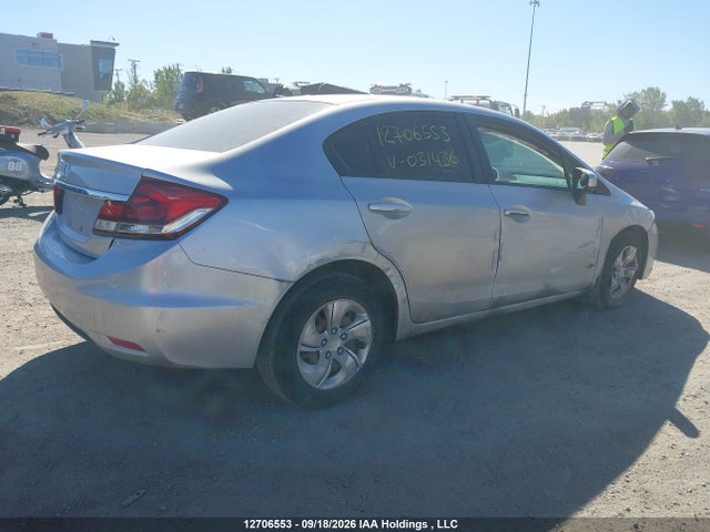 12706553 :رقم المزاد ، 2HGFB2F45EH031436 vin ، 2014 Honda Civic Lx مزاد بيع