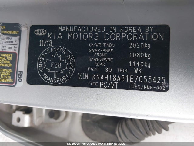 KIA Rondo Lx 2014 KNAHT8A31E7055425 Image 18