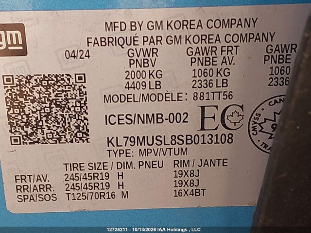 Chevrolet Trailblazer Rs Awd 2025 KL79MUSL8SB013108 Image 9