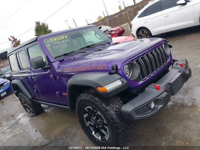 Aukcja sprzedaży 2026 Jeep Wrangler 4-door Rubicon, vin: 1C4PJXFN9TW197551, numer aukcji: 12725317