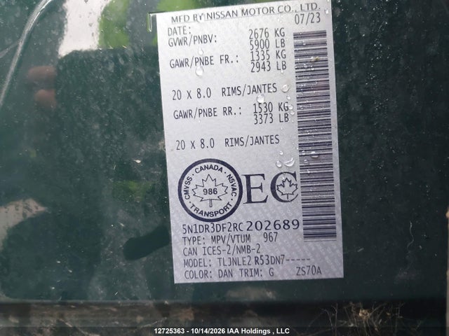 Nissan Pathfinder Platinum 2024 5N1DR3DF2RC202689 Image 9