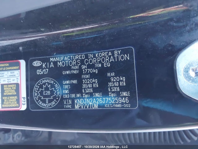 2018 Kia Soul მანქანა იყიდება აუქციონზე, vin: KNDJN2A26J7525946, აუქციონის ნომერი: 12725457