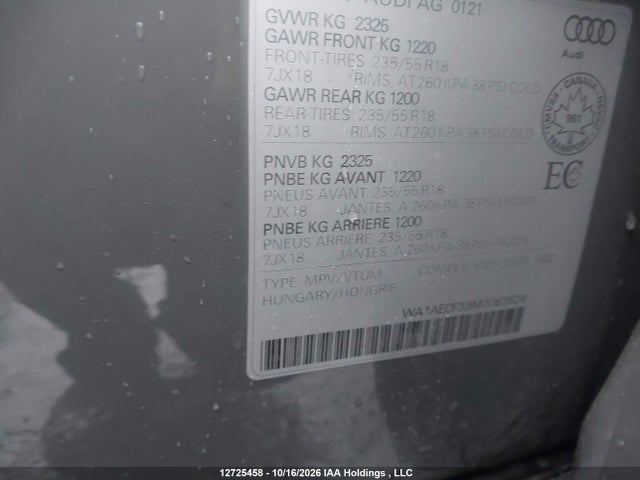 WA1AECF33M1083524 Audi Q3 45 Komfort