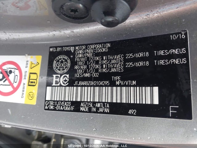 Lexus Nx 200t 200t 2017 JTJBARBZ0H2104295 Image 19