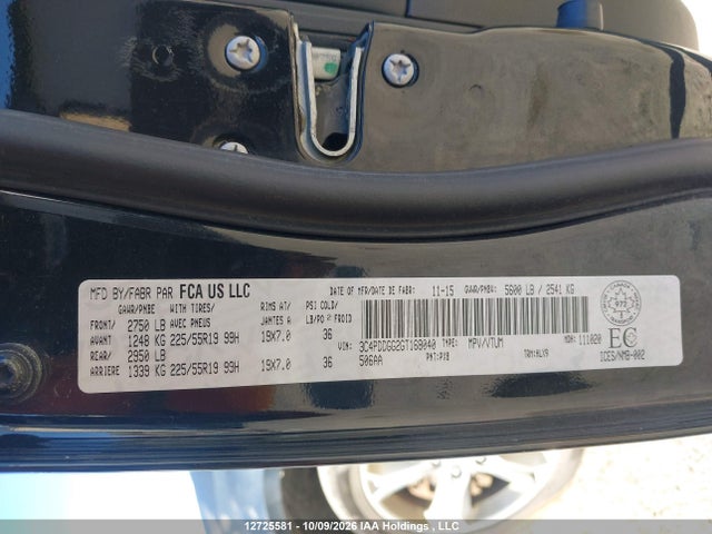 Dodge Journey Crossroad 2016 3C4PDDGG2GT168040 Image 9