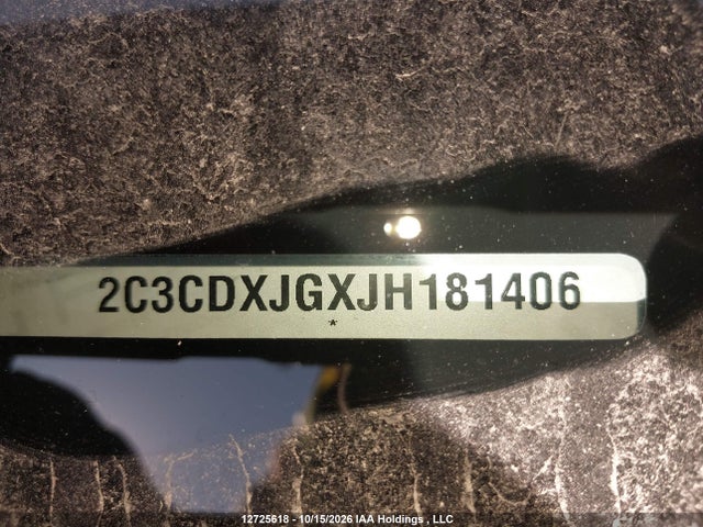2C3CDXJGXJH181406 Dodge CHARGER GT