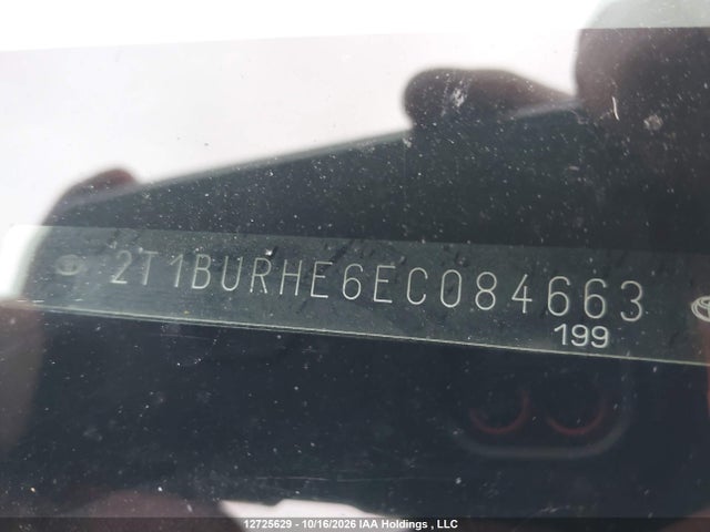 Продажа на аукционе авто 2014 Toyota Corolla L/le/le Pls/prm/s/s Pls, vin: 2T1BURHE6EC084663, номер лота: 12725629