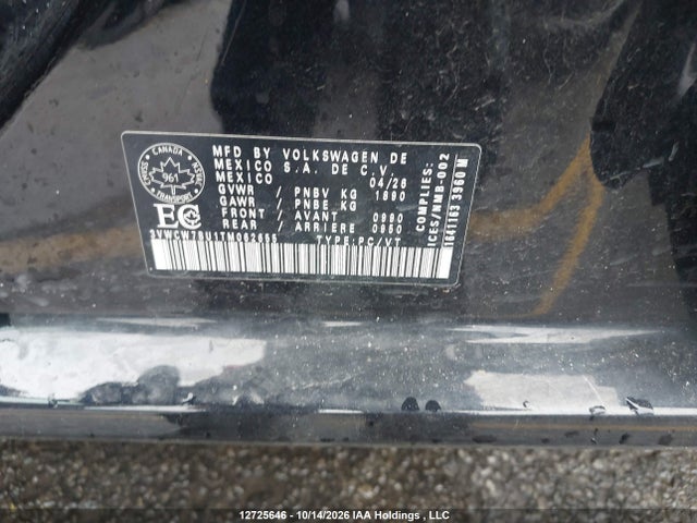 3VWCW7BU1TM062655 Volkswagen Jetta Trendline
