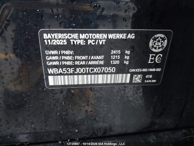 WBA53FJ00TCX07050 BMW 530 XI