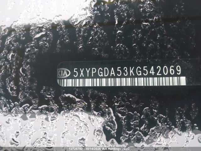 Aukcja sprzedaży 2019 Kia Sorento 2.4l Lx/3.3l Lx, vin: 5XYPGDA53KG542069, numer aukcji: 12725792
