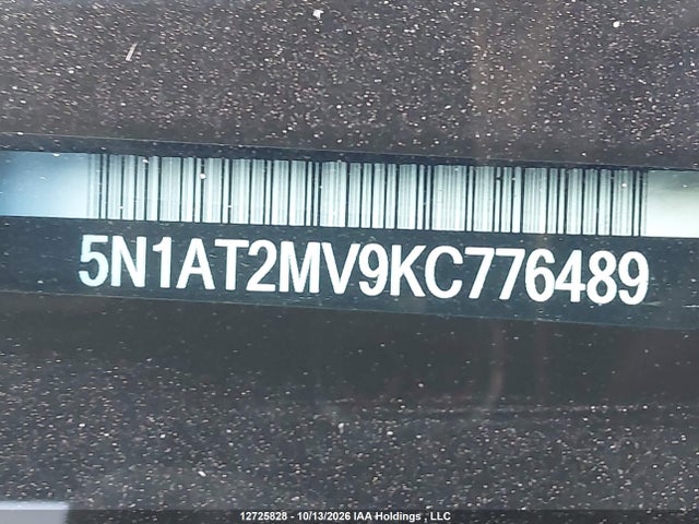 5N1AT2MV9KC776489 Nissan Rogue S/sl/sv