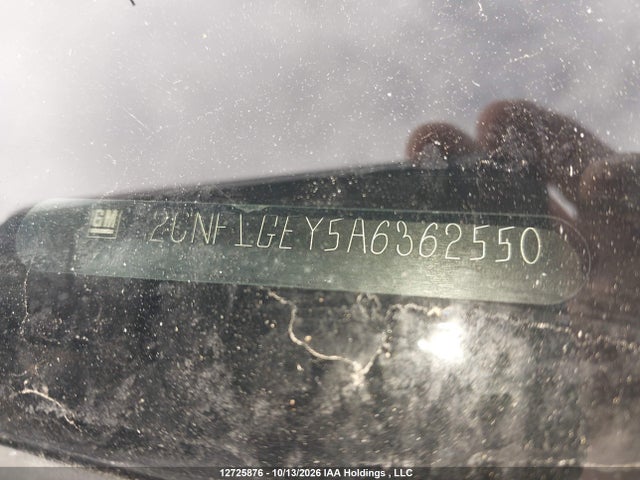 2010 Chevrolet Equinox Ltz მანქანა იყიდება აუქციონზე, vin: 2CNFLGEY5A6362550, აუქციონის ნომერი: 12725876