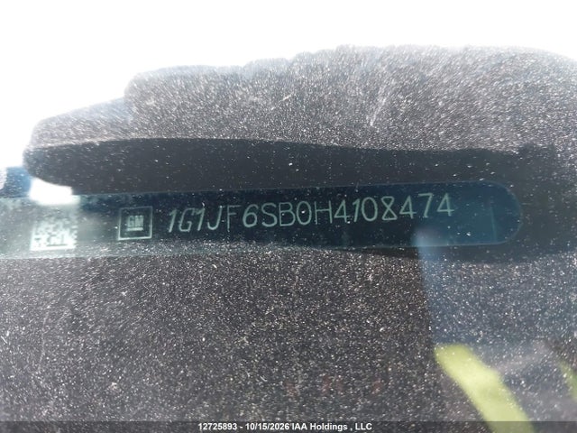 Продаж на аукціоні авто 2017 Chevrolet Sonic Premier, vin: 1G1JF6SB0H4108474, номер лоту: 12725893