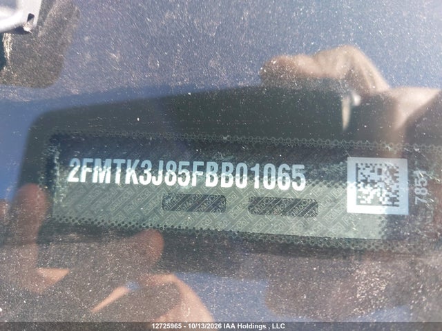 12725965 :رقم المزاد ، 2FMTK3J85FBB01065 vin ، 2015 Ford Edge Sel مزاد بيع