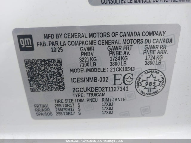 Chevrolet Silverado K1500 Lt 2026 2GCUKDED2T1127341 Image 9