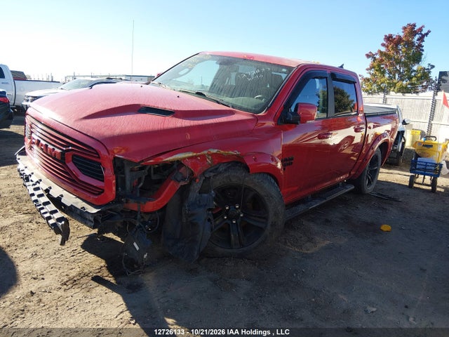 12726133 :رقم المزاد ، 1C6RR7MT5JS122943 vin ، 2018 Ram 1500 Sport مزاد بيع