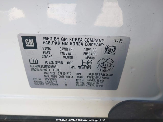 Buick Encore Gx Awd Select 2021 KL4MMESL2MB095031 Image 9