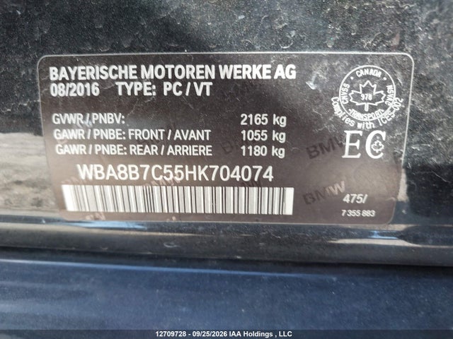 Продажа на аукционе авто 2017 Bmw 340i Xdrive, vin: WBA8B7C55HK704074, номер лота: 12709728