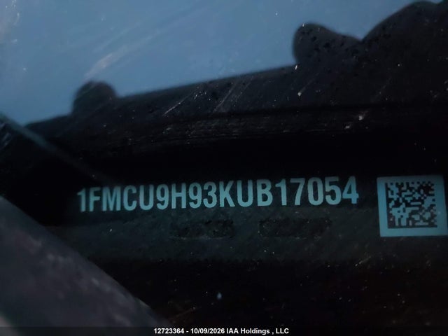12723364 :رقم المزاد ، 1FMCU9H93KUB17054 vin ، 2019 Ford Escape Sel مزاد بيع