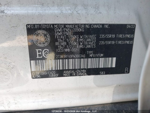 Toyota RAV4 2023 2T3R1RFV9PW366346 Image 9