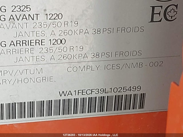 WA1FECF39L1025499 Audi Q3 Prestige S-line