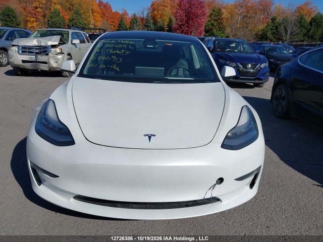Продажа на аукционе авто 2021 Tesla Model 3, vin: 5YJ3E1EA6MF840913, номер лота: 12726386