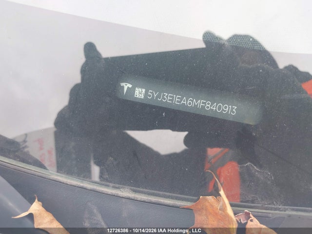 Продажа на аукционе авто 2021 Tesla Model 3, vin: 5YJ3E1EA6MF840913, номер лота: 12726386