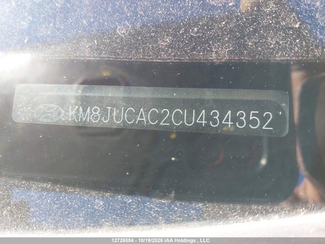 Продаж на аукціоні авто 2012 Hyundai Tucson Limited, vin: KM8JUCAC2CU434352, номер лоту: 12726554
