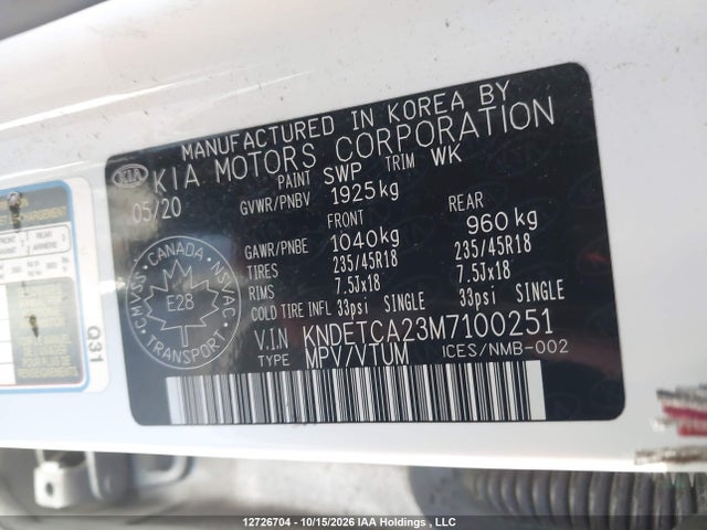 KNDETCA23M7100251 KIA Seltos Sx