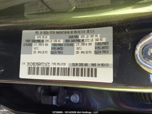 Mazda Cx-30 Preferred 2024 3MVDMBCM5RM701870 Image 9