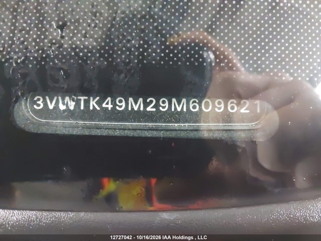 Aukcja sprzedaży 2009 Volkswagen City Jetta, vin: 3VWTK49M29M609621, numer aukcji: 12727042