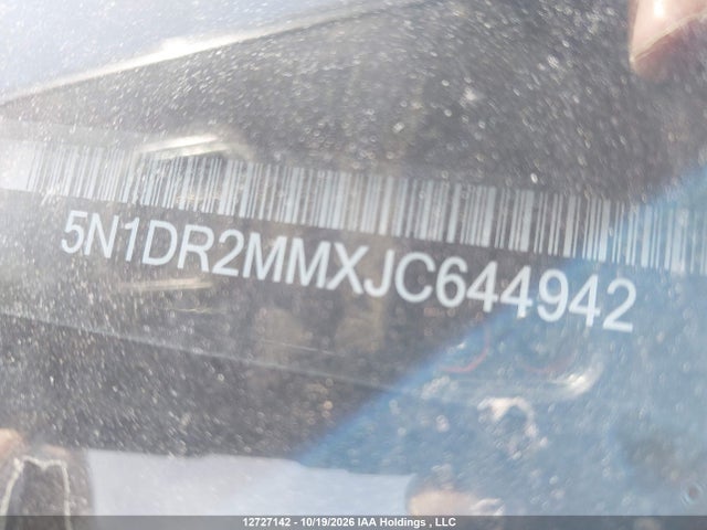 5N1DR2MMXJC644942 Nissan Pathfinder S/sv/sl/platinum