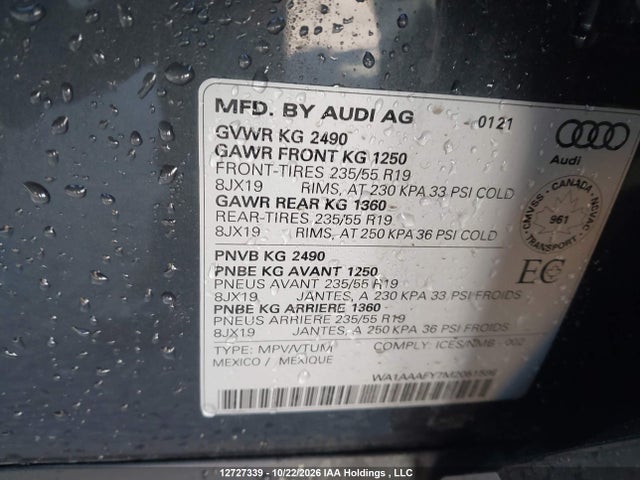 Audi Q5 PREMIUM 2021 WA1AAAFY7M2051598 Image 19
