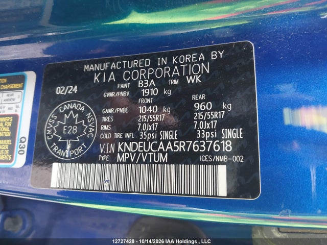 KIA SELTOS S 2024 KNDEUCAA5R7637618 Image 9