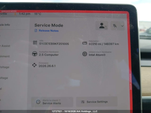Aukcja sprzedaży 2019 Tesla Model 3 Long Range/performance, vin: 5YJ3E1EB9KF251005, numer aukcji: 12727521