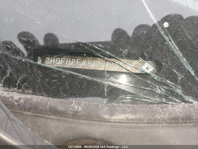 12713926 :رقم المزاد ، 2HGFB2F48CH027541 vin ، 2012 Honda Civic Lx مزاد بيع
