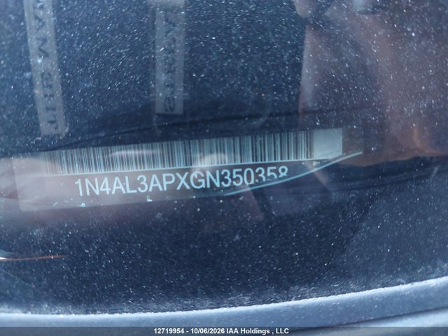 Aukcja sprzedaży 2016 Nissan Altima 2.5/2.5 S/2.5 Sl Tech/2.5 Sr/2.5 Sv, vin: 1N4AL3APXGN350358, numer aukcji: 12719954