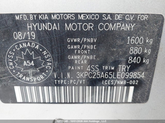 Hyundai Accent Preferred Auto Ivt 2020 3KPC25A65LE099854 Image 9