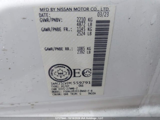 Nissan Leaf Sv/sv Plus 2023 1N4CZ1CV2PC559791 Image 9