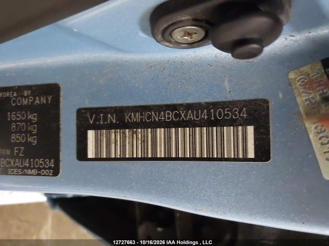Aukcja sprzedaży 2010 Hyundai Accent Gls, vin: KMHCN4BCXAU410534, numer aukcji: 12727663