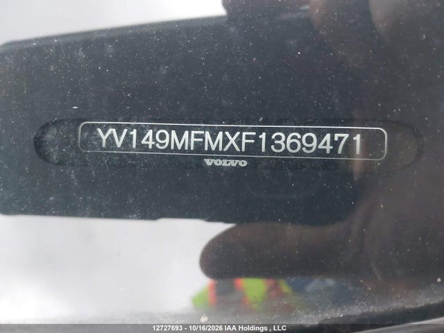 2015 Volvo S60 T6 Platinum მანქანა იყიდება აუქციონზე, vin: YV149MFMXF1369471, აუქციონის ნომერი: 12727693