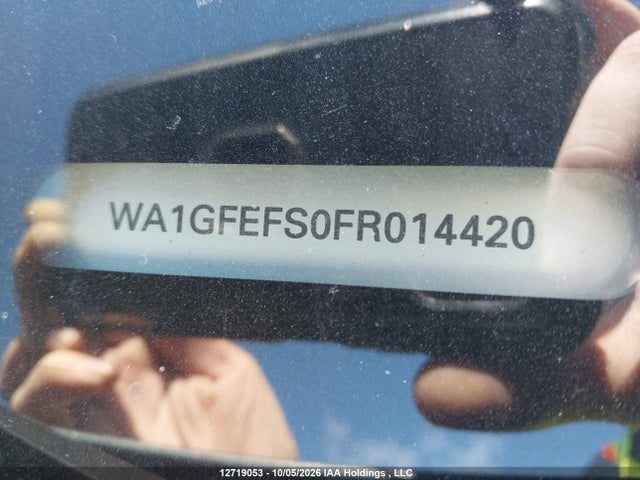 12719053 :رقم المزاد ، WA1GFEFS0FR014420 vin ، 2015 Audi Q3 Prestige مزاد بيع
