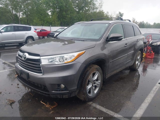 Toyota Highlander Limited 2015 5TDDKRFHXFS217574 Image 2