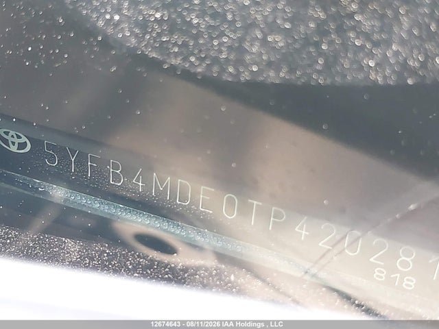 2026 Toyota Corolla Le Cvt მანქანა იყიდება აუქციონზე, vin: 5YFB4MDE0TP420281, აუქციონის ნომერი: 12674643