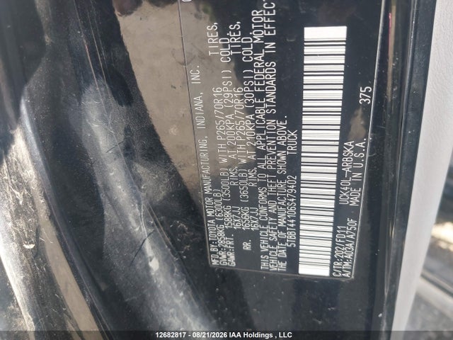 2006 Toyota Tundra Sr5 V8 მანქანა იყიდება აუქციონზე, vin: 5TBBT44106S479402, აუქციონის ნომერი: 12682817