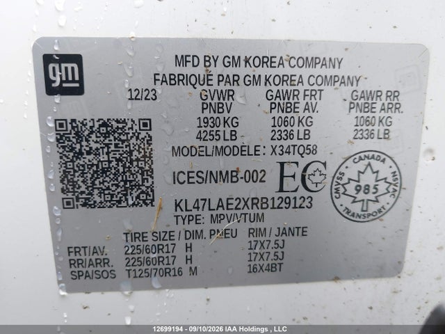 KL47LAE2XRB129123 Buick Envista Preferred Fwd